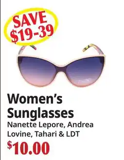 Ocean State Job Lot Women's Sunglasses offer