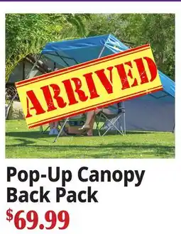 Ocean State Job Lot Pop-Up Canopy Back Pack offer