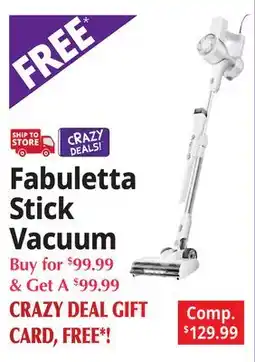 Ocean State Job Lot Fabuletta Stick Vacuum offer