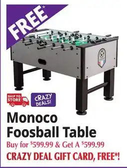 Ocean State Job Lot Monoco Foosball Table offer