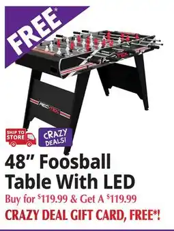 Ocean State Job Lot 48 Foosball Table With LED offer