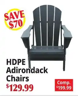 Ocean State Job Lot HDPE Adirondack Chairs offer