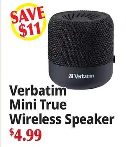 Ocean State Job Lot Verbatim Mini True Wireless Speaker offer