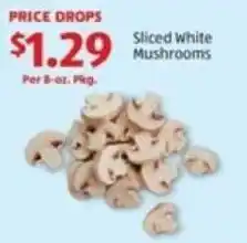 Aldi Sliced White Mushrooms offer