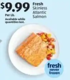 Aldi Fresh Skinless Atlantic Salmon offer