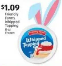 Aldi Friendly Farms Whipped Topping offer