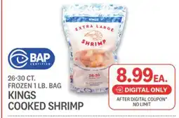 Kings Food Markets KINGS COOKED SHRIMP offer