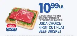 Kings Food Markets USDA CHOICE FIRST CUT FLAT BEEF BRISKET offer