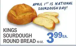 Kings Food Markets KINGS SOURDOUGH ROUND BREAD offer