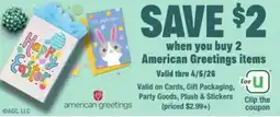 Kings Food Markets American Greetings items offer