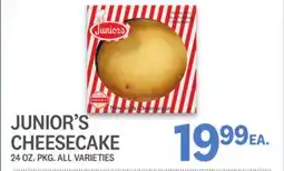 Kings Food Markets JUNIOR'S CHEESECAKE offer