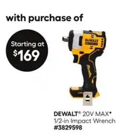 Lowe's 20V MAXF 1/2-in Impact Wrench offer