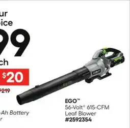 Lowe's 56-VoltG 615-CFM Leaf Blower offer