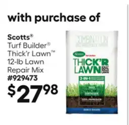 Lowe's Turf Builder Thick'r Lawn 12-lb Lawn Repair Mix offer