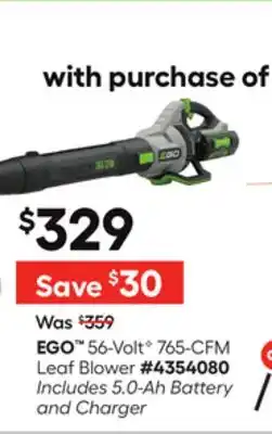 Lowe's 56-VoltG 765-CFM Leaf Blower offer