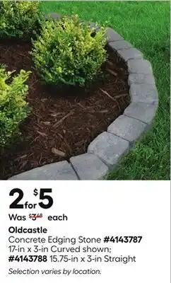 Lowe's Concrete Edging Stone offer