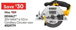 Lowe's 20V MAXF 6-1/2-in Cordless Circular saw offer