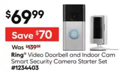 Lowe's Video Doorbell and Indoor Cam Smart Security Camera Starter Set offer