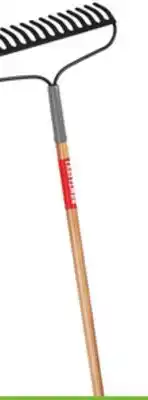Lowe's CRAFTSMAN Wood-Handle Steel Garden Rake offer