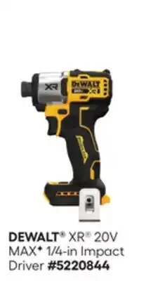 Lowe's XR 20V MAXF 1/4-in Impact Driver offer