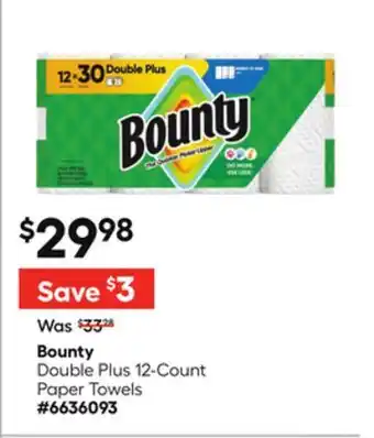 Lowe's Double Plus 12-Count Paper Towels offer
