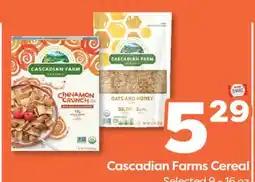 Weis Markets Cascadian Farms Cereal offer