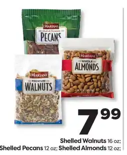 Weis Markets Shelled Walnuts 16 oz Shelled Pecans 12 oz Shelled Almonds 12 oz offer