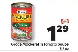Weis Markets Grace Mackerel In Tomato Sauce offer