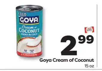 Weis Markets Goya Cream of Coconut offer
