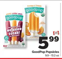 Weis Markets GoodPop Popsicles offer