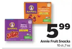 Weis Markets Annie Fruit Snacks offer
