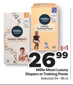 Weis Markets Millie Moon Luxury Diapers or Training Pants offer