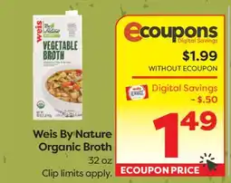 Weis Markets Weis By Nature Organic Broth offer