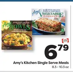 Weis Markets Amy's Kitchen Single Serve Meals offer