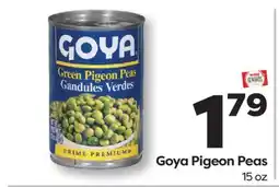Weis Markets Goya Pigeon Peas offer