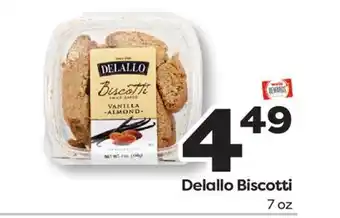 Weis Markets Delallo Biscotti offer