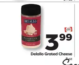 Weis Markets Delallo Grated Cheese offer