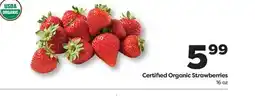 Weis Markets Certified Organic Strawberries offer