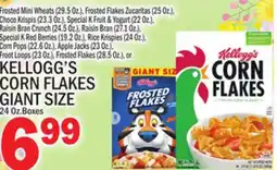 C Town KELLOGG'S CORN FLAKES GIANT SIZE 24 Oz. Boxes offer