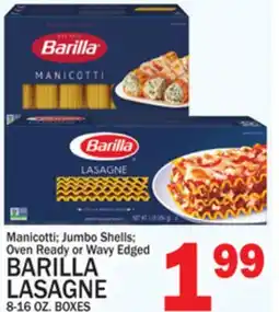 C Town BARILLA LASAGNE offer