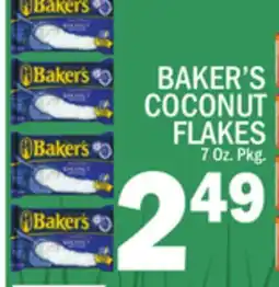C Town BAKER'S COCONUT FLAKES offer
