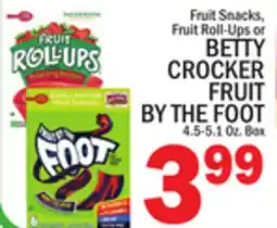 C Town BETTY CROCKER FRUIT BY THE FOOT offer