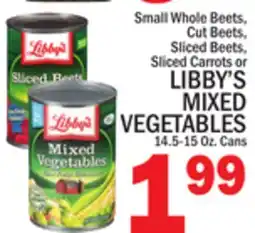 C Town LIBBY'S MIXED VEGETABLES 14.5-15 Oz. Cans offer