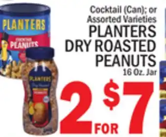 C Town PLANTERS DRY ROASTED PEANUTS offer