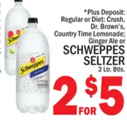 C Town SCHWEPPES SELTZER offer