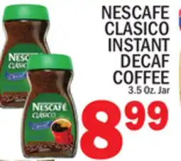 C Town NESCAFE CLASICO INSTANT DECAF COFFEE offer