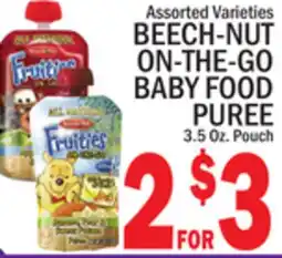 C Town BEECH-NUT ON-THE-GO BABY FOOD PUREE offer