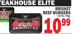 C Town STEAKHOUSE ELITE BRISKET BEEF BURGERS offer