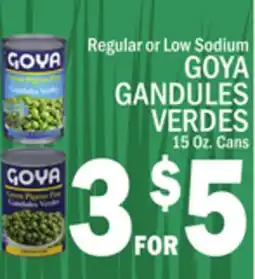 C Town GOYA GANDULES VERDES offer