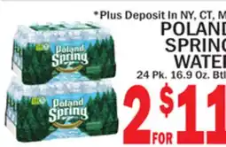 C Town POLAND SPRING WATER offer